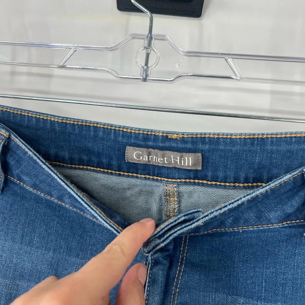 Garnet Hill Mid-Rise Straight Leg Jeans - Picture 4 of 8